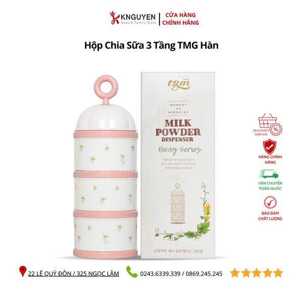  Hộp Chia Sữa Hàn TMG - 3 Tầng 