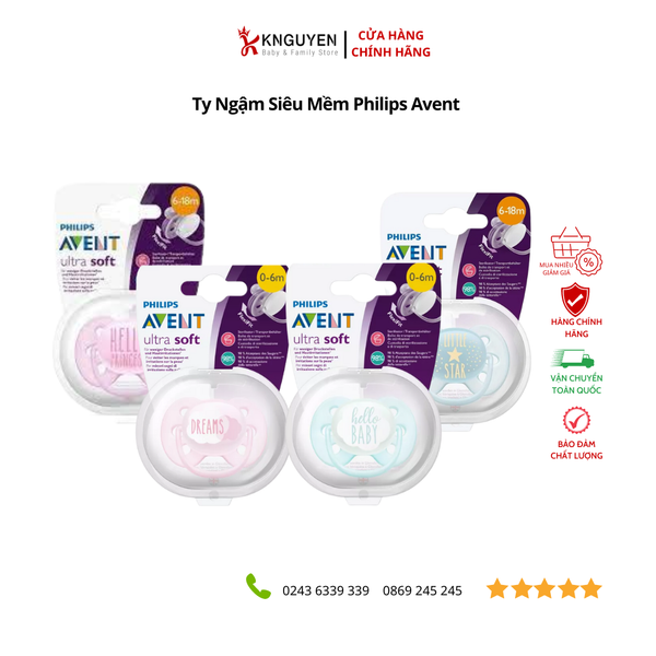  Ty Ngậm Siêu Mềm Philips Avent (Vỉ Đơn) 
