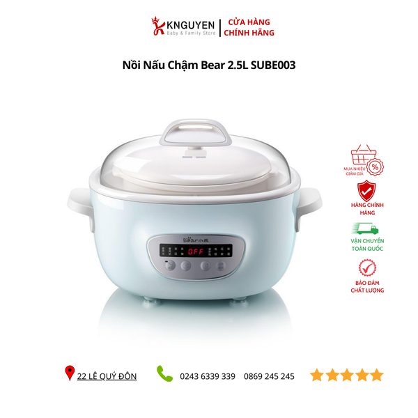  Nồi nấu chậm Bear 2.5L SUBE003 