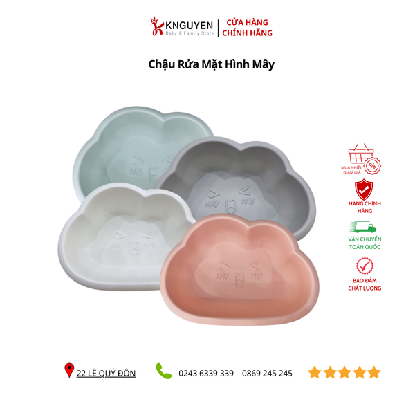  Chậu rửa mặt hình mây 