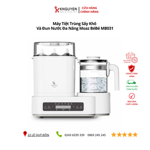  Máy Tiệt Trùng Sấy Khô Và Đun Nước Đa Năng Moaz BéBé MB-031 