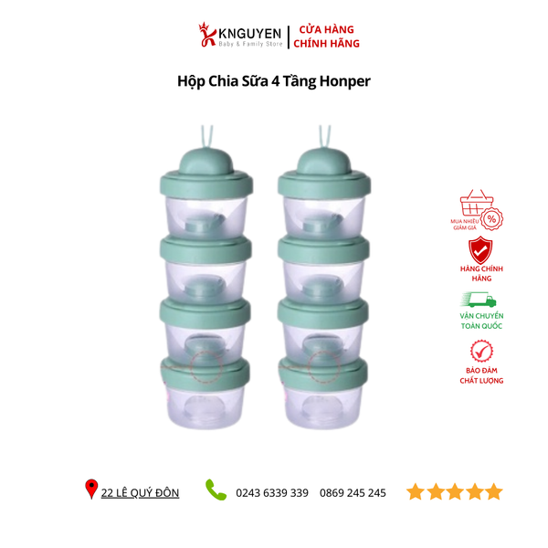  Hộp chia sữa 4 tầng Honper 