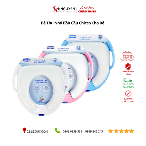  Bệ Thu Nhỏ Bồn Cầu Chicco Cho Bé 1-6 Tuổi 