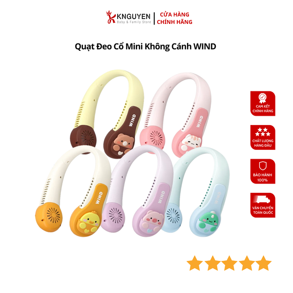  Quạt Đeo Cổ Mini Không Cánh WIND 