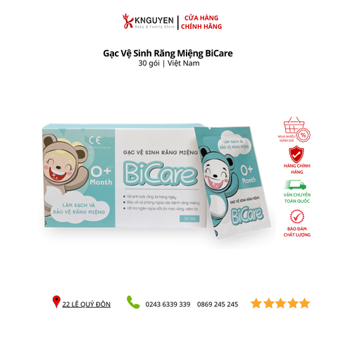  Gạc Vệ Sinh Răng Miệng BiCare 30 gói 