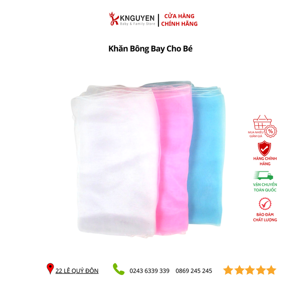  Khăn Bông Bay Cho Bé 