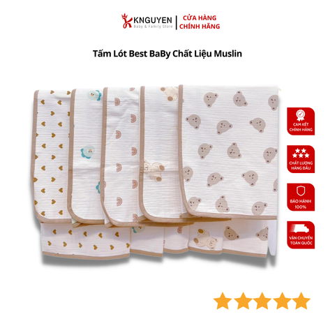  Tấm Lót Best BaBy Chất Liệu Muslin Cho Bé 