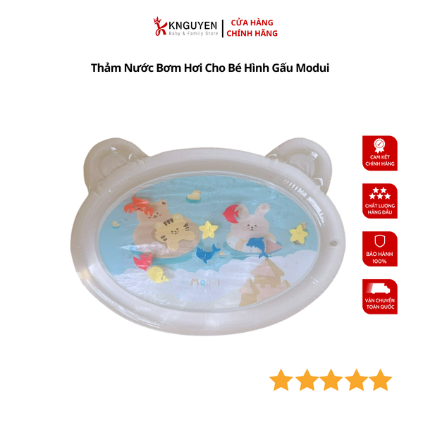  Thảm Nước Bơm Hơi Cho Bé Hình Gấu Modui 