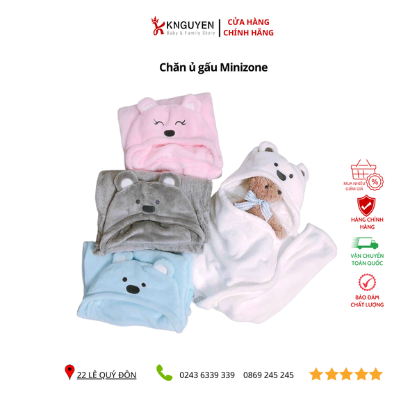  Chăn ủ gấu Minizone 
