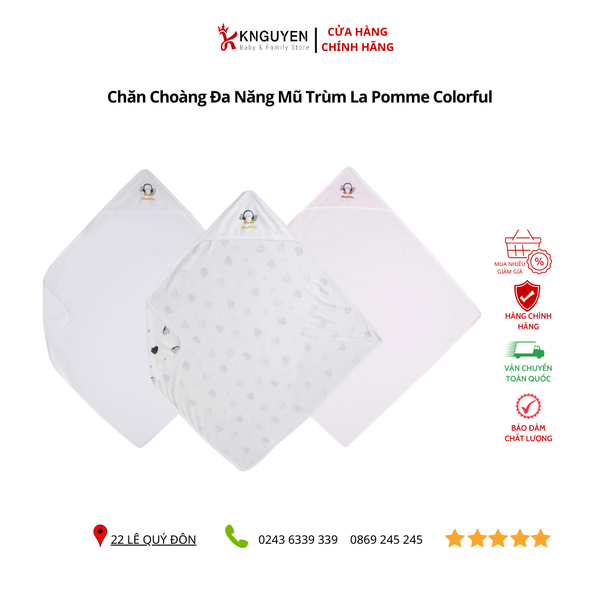 Chăn Choàng Đa Năng Mũ Trùm La Pomme Colorful 