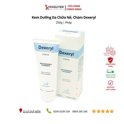  Kem dưỡng da chữa nẻ, chàm Dexeryl 250g - Pháp 