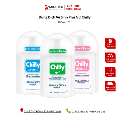  Dung Dịch Vệ Sinh Phụ Nữ Chilly 200ml 