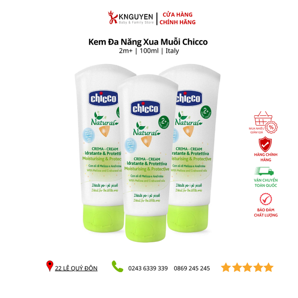  Kem Đa Năng Xua Muỗi Chicco 100ml (2M+) 