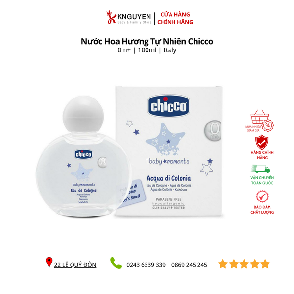  Nước Hoa Hương Tự Nhiên Chicco (0m+) 