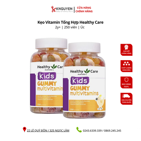  Kẹo dẻo bổ sung vitamin tổng hợp Healthy Care 250 viên 