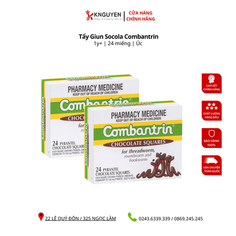  Tẩy giun Socola Combantrin 