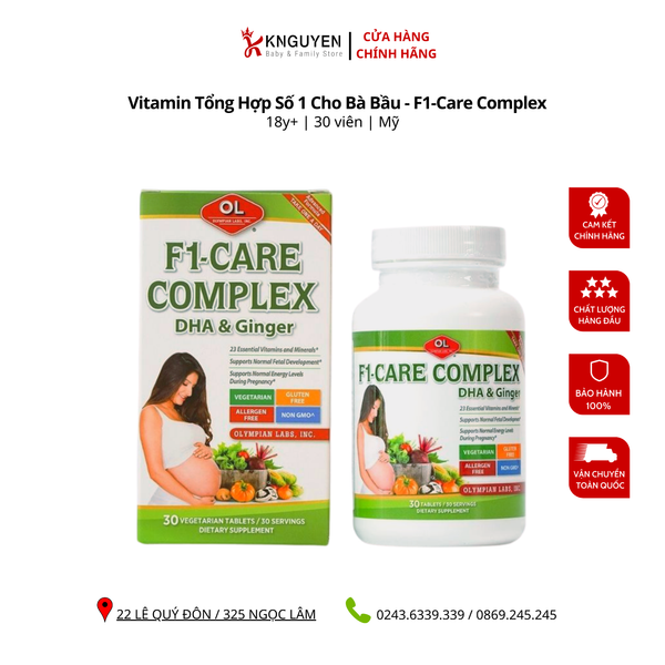  F1-Care Complex - Vitamin tổng hợp số 1 cho bà bầu 