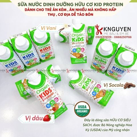  Nước Uống Dinh Dưỡng Hữu Cơ Kid Protein (244ml) 