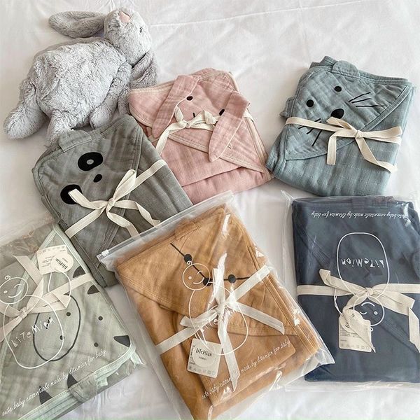  Chăn Ủ Kèm Đai Litemian Chất Xô Organic 4 Lớp Cao Cấp Cho Bé 