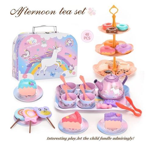 Đồ Chơi Bộ Trà Bánh, Tiệc Ấm Trà Bánh Ngựa Pony Cho Bé 