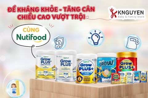  Nutifood GrowPLUS + Sữa Non Cho Bé (800g) 