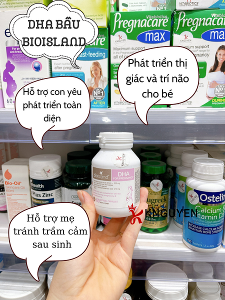  DHA Cho Bà Bầu - Bio island 60 viên 