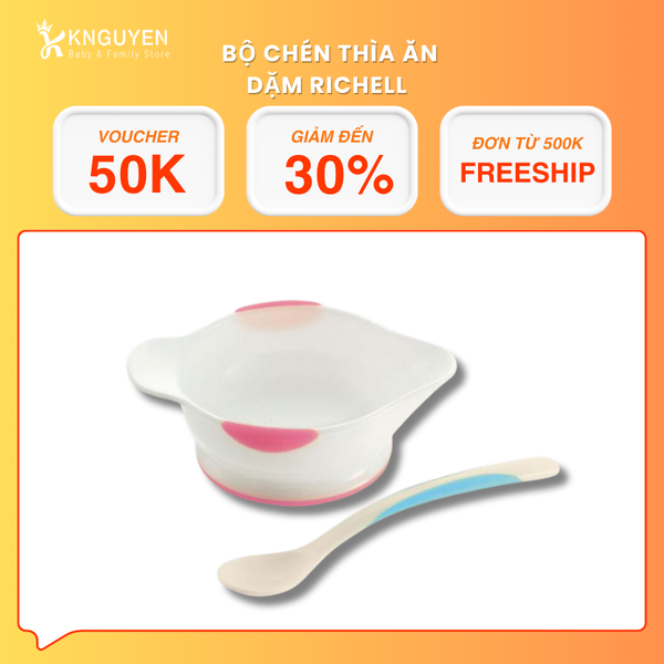  Bộ Chén Thìa Ăn Dặm Richell 