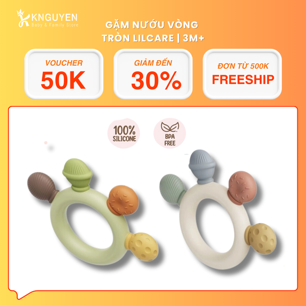  Gặm nướu vòng tròn Lilcare (3M+) 