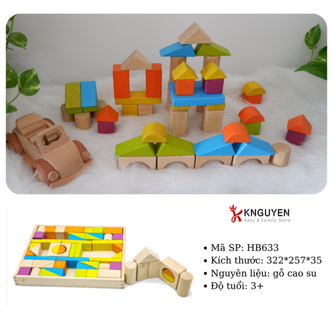  (HB633) Bộ xếp hình xây dựng 