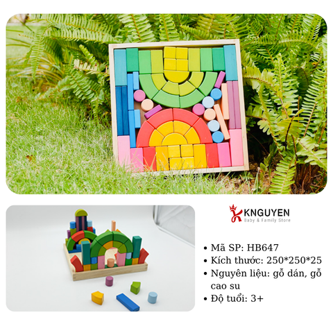  (HB647) Bộ xếp hình đa năng 