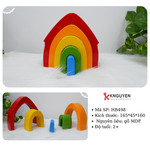  (HB498) Bộ xếp hình ngôi nhà 