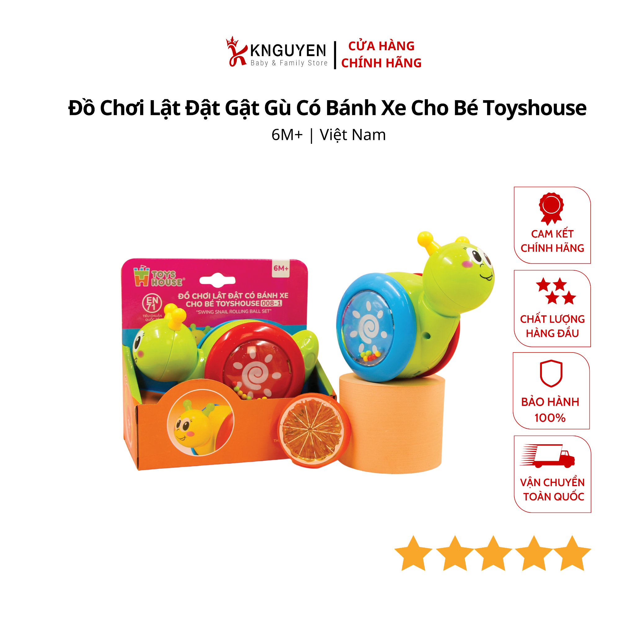  Đồ Chơi Lật Đật Gật Gù Có Bánh Xe Cho Bé Toyshouse 
