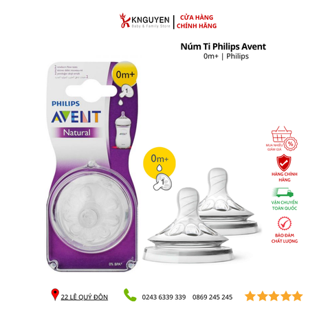  Núm Ti Philips Avent Tách lẻ (Không Hộp) 
