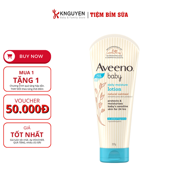  Sữa dưỡng thể dành cho bé Aveeno Baby (227g) 