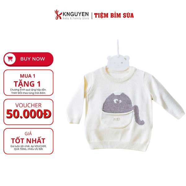  Áo len 3D baby cat Hrnee 