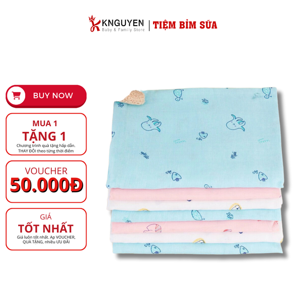  Khăn Tắm In Hình Mipbi (75*85)cm 