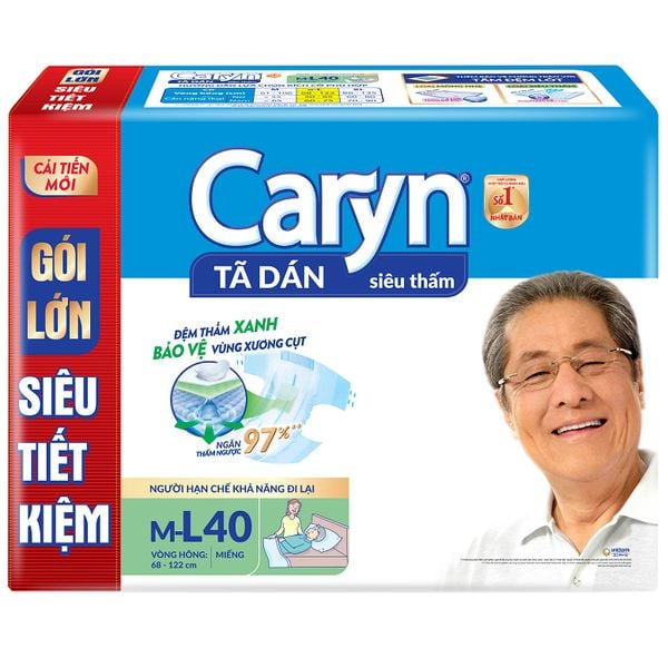  Tã Dán Người Già Siêu Thấm Caryn  - Size L 