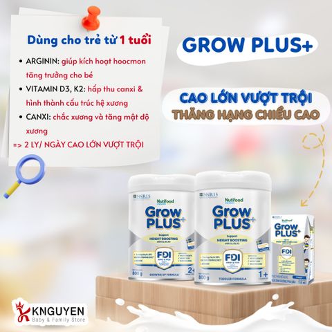  Sữa GrowPlus Height Boosting Nutifood (110ml) 