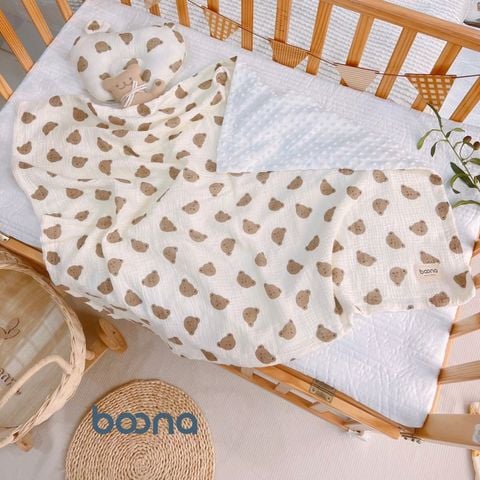  Chăn xô nhung Muslin hạt đậu 