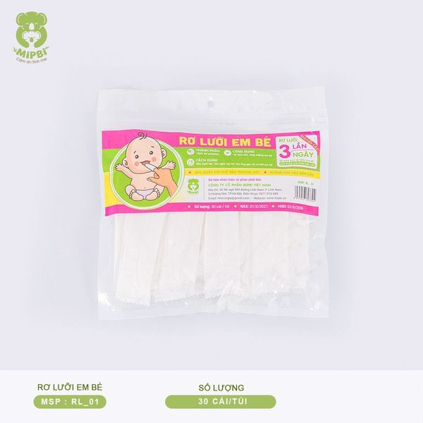  Rơ Lưỡi Em Bé Mipbi (30 chiếc/túi) 