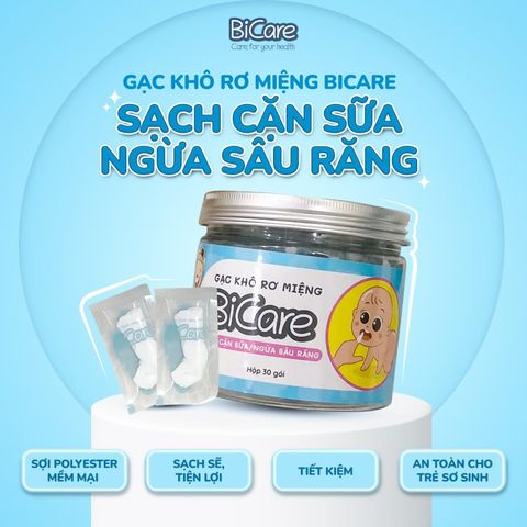  Gạc Khô Rơ Miệng Bicare (30gói) 