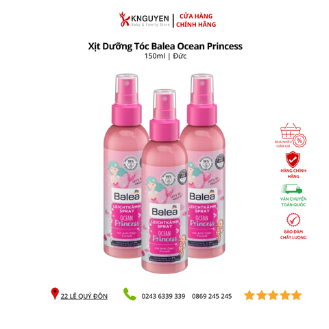  Xịt dưỡng tóc Balea Ocean Princess chống rối tóc cho bé gái 
