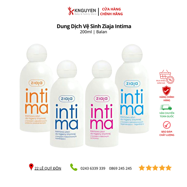  Dung dịch vệ sinh Ziaja Intima 200ml 