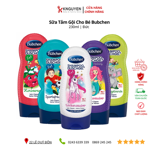  Tắm gội Bubchen - Đức 