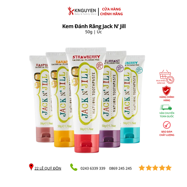  Kem Đánh Răng Jack N’ Jill 50g 