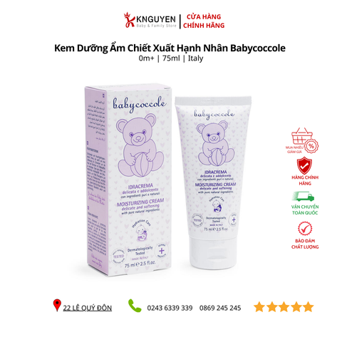  Kem dưỡng ẩm chiết xuất hạnh nhân Babycoccole 75ml 0M+ 