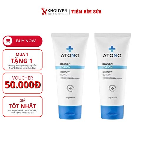  Sữa Dưỡng Ẩm Hữu Cơ Atono2 Oxygen Lotion Cho Bé 160g (0+) 