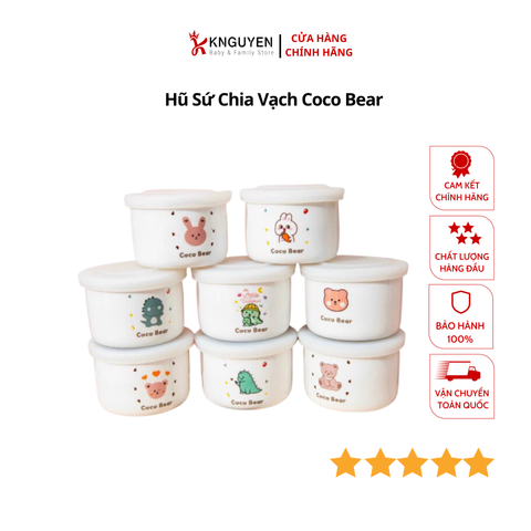  Hũ Sứ Chia Vạch Coco Bear 