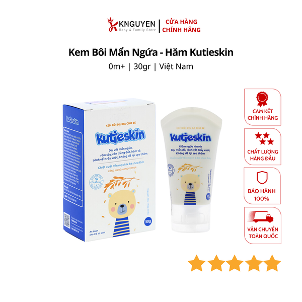  Kem Bôi Mẩn Ngứa - Hăm Kutieskin (30g) 