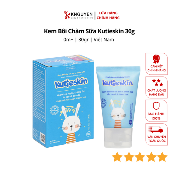  Kem bôi chàm sữa Kutieskin 30g - 0M+ 